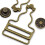 Dritz 1-1/4", 2 Sets, Overall Buckles, Antique Brass 2 Count 2