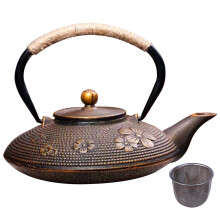Cast Iron Teapot 800ML/ 27Oz Japanese Cast Iron Tea Kettle with Infuser for Loose Leaf, Fast Heating Design Teapot for Boiling Hot Water Tea Style 2