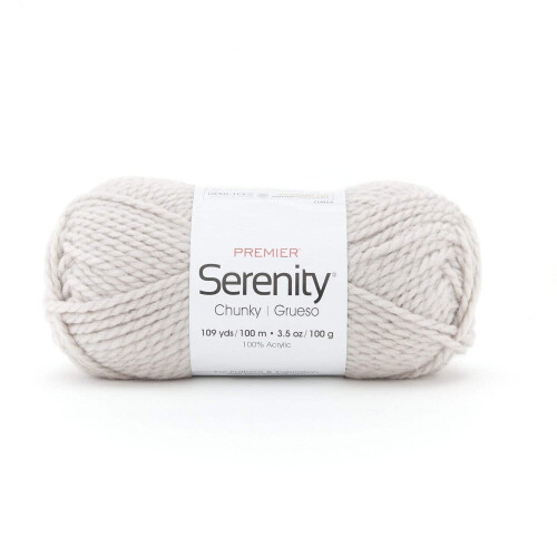Premier Yarns Serenity Chunky Yarn - Solid-Greige