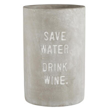 Santa Barbara Design Studio Wine Chiller Cement Holder for Wines, 8.5" Tall, Save Water