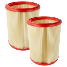 vhbw 2x Lamellar Filter compatible with JMP Inox 35 Handheld Vacuum Cleaner
