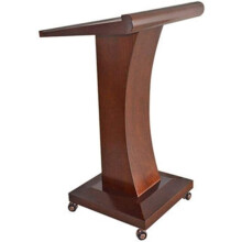 MIQXUAN Lectern Podium Stand Podium Podium Wood Stand Podium Stand Podium Floor Lectern Wooden Mobile Rolling Lectern Podium Table Hosting Reception