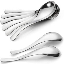 8 Pack Soup Spoons, Stainless Steel Soup Spoons, Thick Heavy-Weight Table Spoons