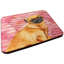 Caroline's Treasures BB9754FC Small Brabant Griffon Love Decorative Coasters, Fabric, Multicolor