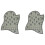 Sunmeit Mesh Scallop Quilting Template Home Tailor Sewing Tools Scalloped Patchwork Ruler, 2PCS 1