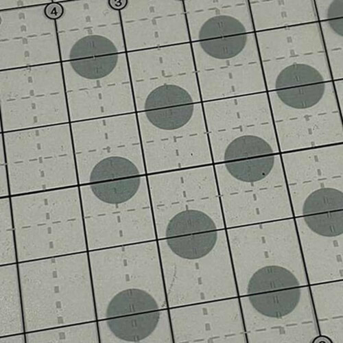 Sunmeit Mesh Scallop Quilting Template Home Tailor Sewing Tools Scalloped Patchwork Ruler, 2PCS 2