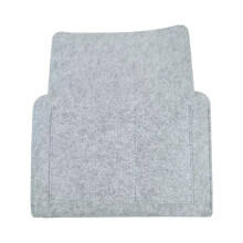 Lwaviwer Felt Bedside Storage Organizer Anti-Slip Bedside Bag Bed Sofa Side Pouch Hanging Couch Storage Light Gray