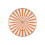 Karlsson [DL] Wall Clock Candy Swirl Dome Bright Orange & White 1
