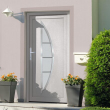 LXYZWRW Building Materials Front Door White 108x208 cm PVC Doors