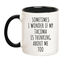YOLANDEEUROKOK Funny Tacoma Mug, Gift for Tacoma Lover, Truck Lover Mug, 11 Oz Novelty Coffee Mug, Black