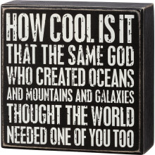 Primitive by Kathy 113234 World Needed One Of You Too Box Square Sign, 5-Inch