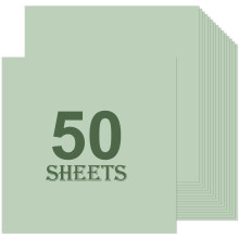 FYSUIMU 50 Sheet Sage Green Card Stock Paper 11.8 x 11.8 In 65 lb Mallard Duck Cover Thick Scrapbook Paper for Prints DIY Art Craft Invitations Menus