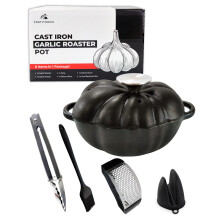 Cast Iron Gourmet, Garlic Roaster, Garlic Roaster Oven, Mini Cast Iron Dutch Oven, Cast Iron Cauldron Lid, Pumpkin Dutch Oven, Cauldron Cast Iron Coo