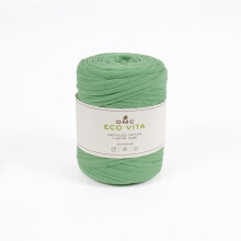 DMC Recycled Cotton Yarn T-Shirt, 100m, 450g, 95% Eco Cotton 5% Lycra, Green, Unisex, All Skill Levels