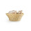 IBILI - Bread Bin Polyratan Herringbone Gold Round.25X8.5cm 2