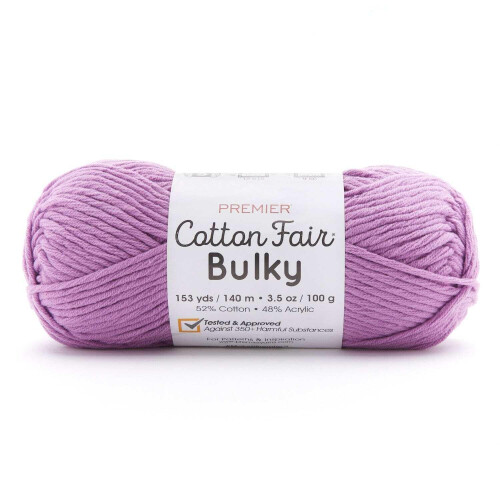 Premier Yarns Cotton Fair Bulky Yarn - Solid-Orchid