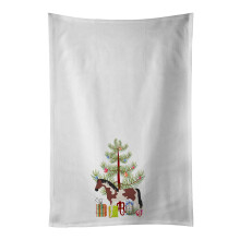Pinto Horse Christmas White Kitchen Towel Set of 2