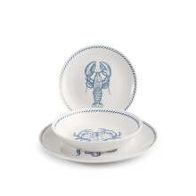 H&h 18-Piece Dinner Set Ocean