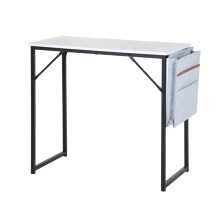 Well Home Desk with Document Holder in Off-White H.74 cm