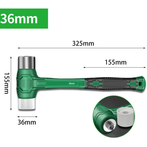 Multipurpose Antivibration Rubber Hammer Replaceable Head 36mm For Floor Tile Installation Workshop And Home DIY Projects 1