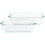 Pyrex 2 Piece Deep Oblong Glass Bakeware Set 1