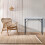 Well Home Desk with Document Holder in Off-White H.74 cm 5