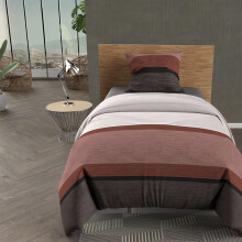Soleil d'ocre Duvet Cover Set, Red, 140 x 200 cm