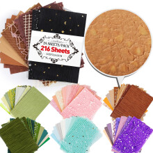 216 Sheets Scrapbook Paper Junk Journal Supplies Craft Textured Papers Mesh Fabric Paper Vintage Scrap Book Paper Decorative Stickers For Decoupage D