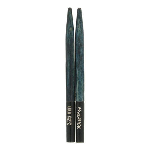 KnitPro Spec. Interc. Needle Tips Wood Indigo 3.25mm - 1pc