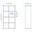 ProTuning KALLAX shelving unit with 4 inserts, 147x77 cm, white stained oak effect 3