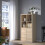 ProTuning KALLAX shelving unit with 4 inserts, 147x77 cm, white stained oak effect 4