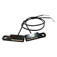 Motorcycle License Plate Light LED Waterproof Aluminum Alloy Lamp for Night Visibility Pair