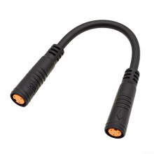 EBike 3 Pin Sensor Thumb Throttle Extension Cable Compatible with BAFANG Motor Drive Kits Black 17Cm Female To Male Waterproof