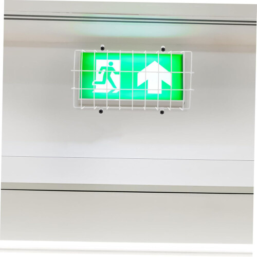 Emergency Sign Light Wire Protective Shield for Exit Light, Easy to Install, Standard Kick Design 2