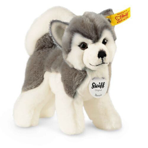 Steiff Bernie Husky, Grey/White