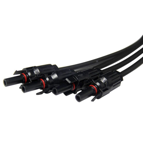 Y Type 4 to 1 Adapter Solar Panel Cable Wire Connectors Adapter Photovoltaic Panel Convergence Cable 2