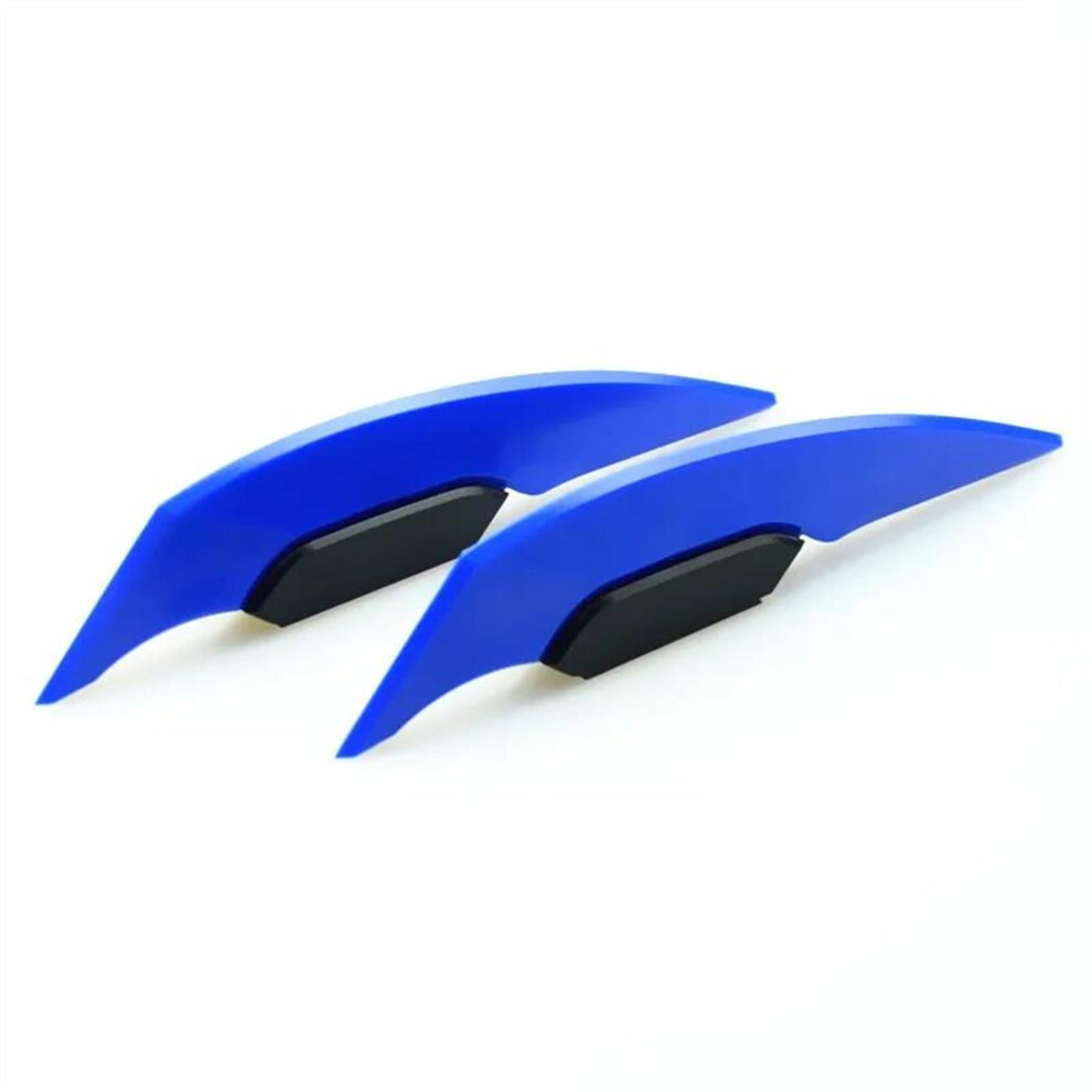 Motorcycle Deflector For Zx10r 1 Pair Aerodynamic Winglet Fairing Wing Spoiler Blue 9347817380637