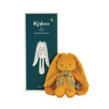 Kaloo - Lapinoo K972200 - Pupazzo Coniglio - Giocattolo Morbido in Velluto - 35 cm - Colore Ocra - Confezione Regalo