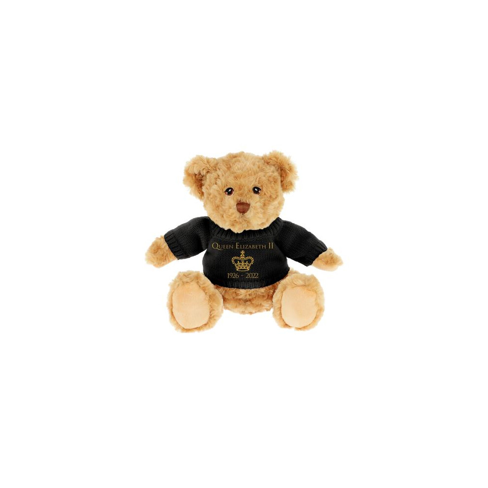Keel 30Cm Keeleco Dougie Bear With Queen Elizabeth Ii Commemoration Jumper Purple