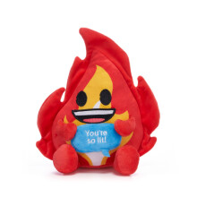 7” / 18cm Flame Emoji Soft Toy - Plush Soft Toy