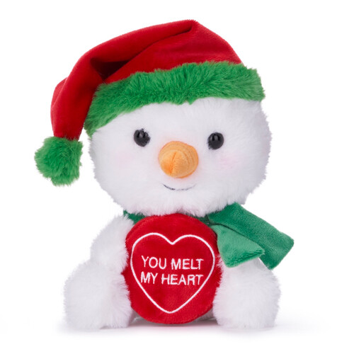 Posh Paws Love Hearts 18cm (7") Snowman