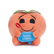 7” / 18cm Peach Emoji Soft Toy - Plush Soft Toy
