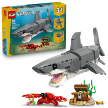 LEGO Creator 3-in-1 31381 De Dappere Haai en de Schatkist - Speelgoed vanaf 8 jaar