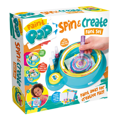 Paint Pop Spin & Create Paint Set - Board Game