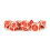 Fanroll - 16mm Enamel Acrylic Poly Dice Set: Ivory w/ Red Enamel 1