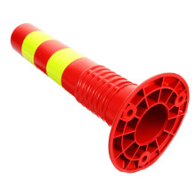 Traffic Safety Bollard with ImpactResistant Design and Visibility Reflective Parking Post for Driveway