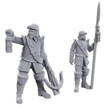 Roadwardens Male & Female: WizKids Deep Cuts Unpainted Miniatures (W23) - Board Game
