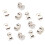 50 Pcs Silver Plated Earring Back Stoppers 2