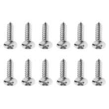 12pcs Pickguard Screws for ST - Silver Tone