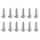 12pcs Pickguard Screws for ST - Silver Tone 1